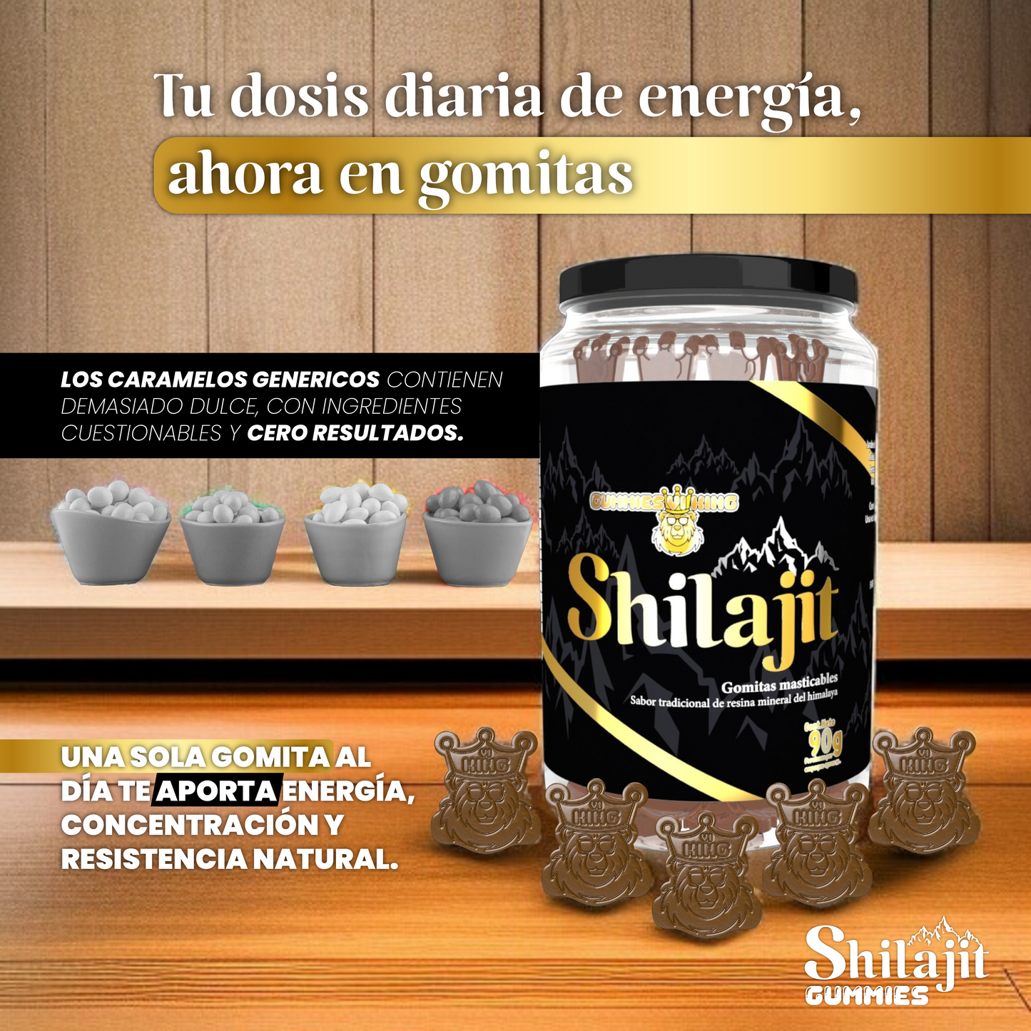 Promo X2 Shilajit Gomas Envase de 30 Unidades